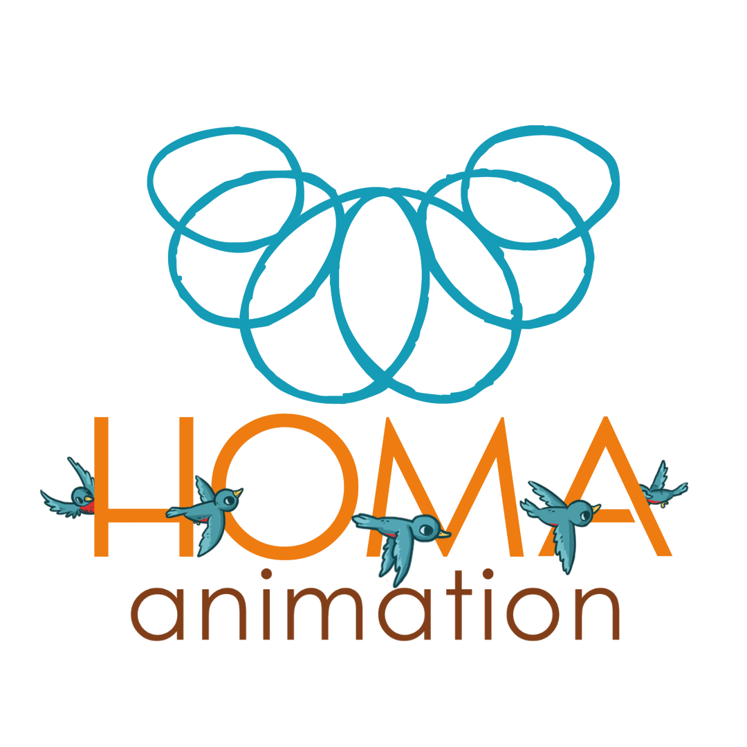 homa animation logo pajaros